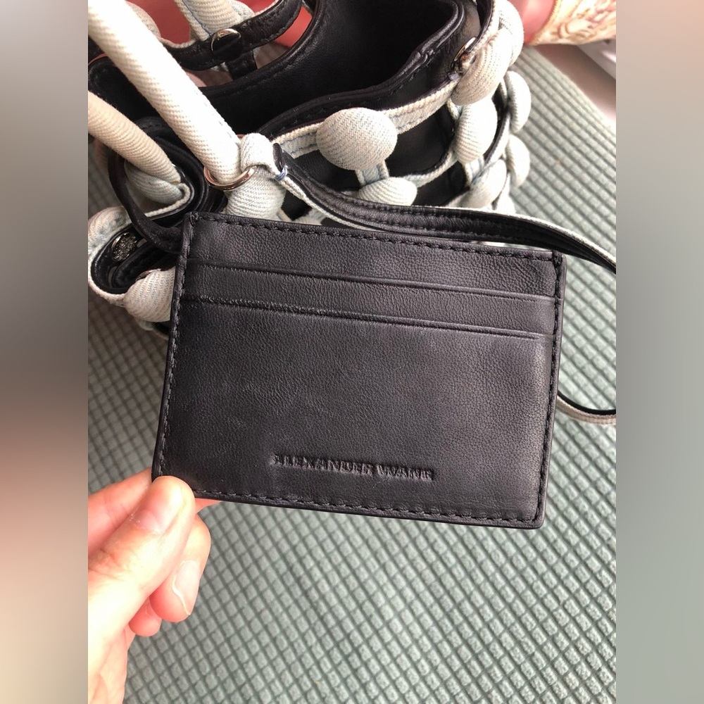Alexander Wang Nappa Denim Dome Studded Mini Roxy Bucket Bag - Picture 5 of 13
